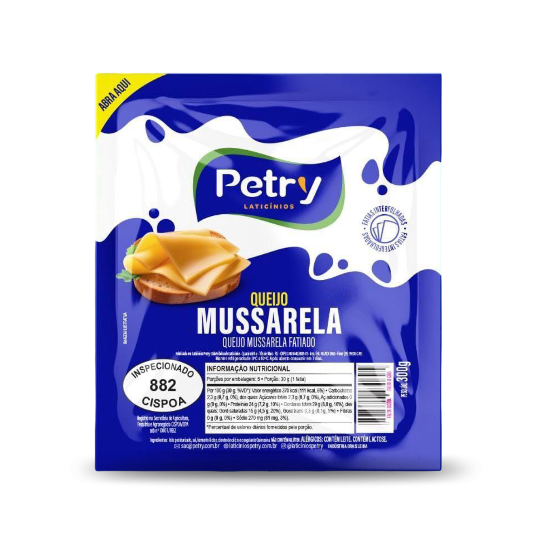 Queijo Mussarela Petry 1kg